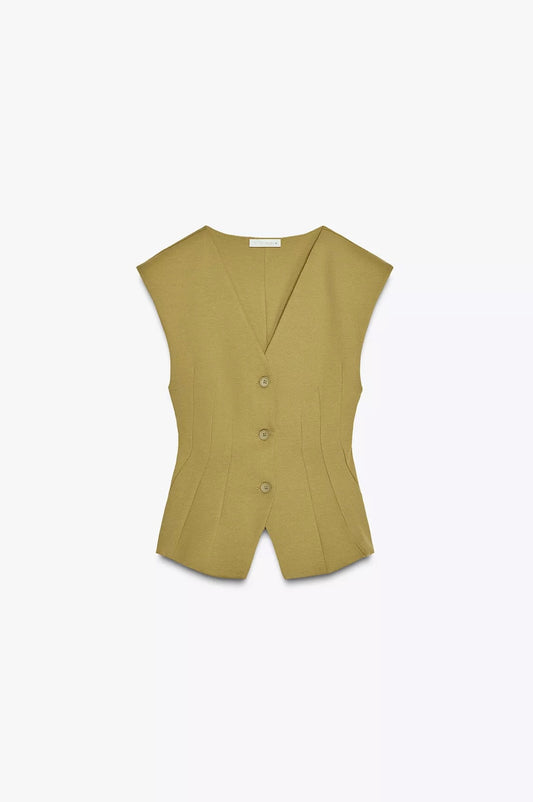 TOP CHALECO INTERLOCK