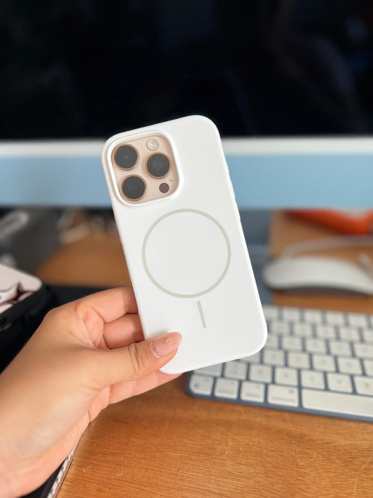 Silicon MagSafe blanco