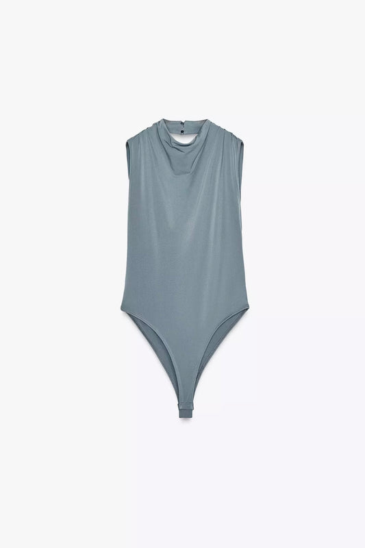 DRAPED BODYSUIT
