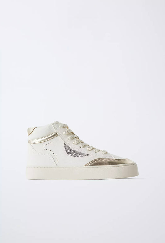 TENIS DE BOTA METALIZADO
