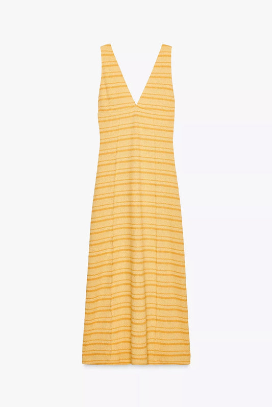VESTIDO MIDI RÚSTICO