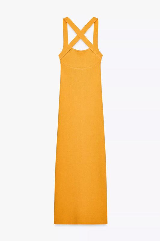 VESTIDO MIDI PUNTO CANALÉ