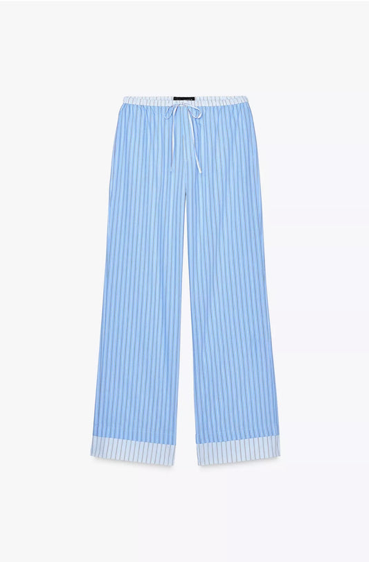 STRIPED PAJAMA PANTS